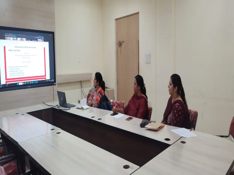 A Zoom session on Intellectual Property Rights